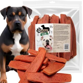 Mr. Pretzel – Strisce di coniglio premium per cani – 500 g – 90% carne – spuntino sano – ipoallergenico – senza additivi – ideale per allenamento e ricompensa