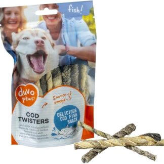 DUVO FISH BOLSA TWISTERS DE BACALAO 100 GR