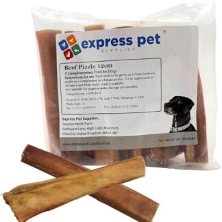 10 PCS 12sm Spuntini Bastoncini di Manzo per Cani 100% Naturali Digeribile Bastone Masticare Verga Bovina Nerbo di Bue Ziemer Pezzo Naturale