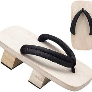 Pantofole Estive Geta Giapponesi Zoccoli in Legno Sandali con Piattaforma a Fondo Spesso Infradito Tradizionali Giapponesi a Due Denti con Tacco Alto E Suola Larga