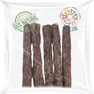 Lucze Rotoli da masticare per cani, 5 pezzi x 12 cm, bastoncini da masticare al 100% naturali, per cani sani