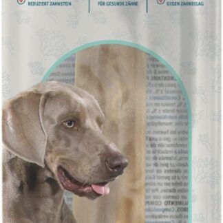 Bubimex - Dental+ Osso da masticare all'alghe x1-21cm - Dolcetto dentale per cani - Arricchito in zinco - Anti-tartaro - Alito fresco