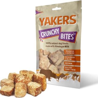 Yakers Natural Dog Treats Crunchy Bites Dry Yak Milk 70 g