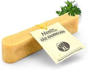 Nosli Ossa di formaggio • formaggio duro per cani • Ossa da masticare dal formaggio • Cane da masticare • Misurazione e cura dentale (XL)