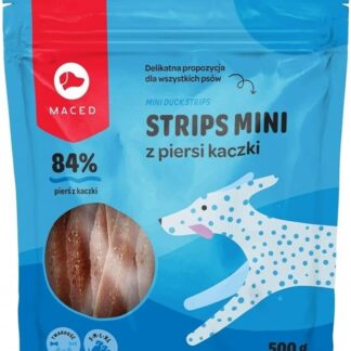 MACED SM Strips Mini anatra per cani da 500 g