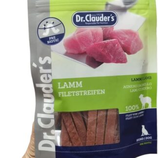 Dr. Clauder's - Snack per Cani Monoproteico - 100% Carne Cotta al Forno - Senza Appetizzanti Artificiali- Vari Gusti- Made in Germany Formato 80g (Filetto Agnello)