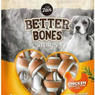 Zeus BetterBones, ossa da masticare per cani, con carne di pollo, rosmarino e timo, 7,5 cm