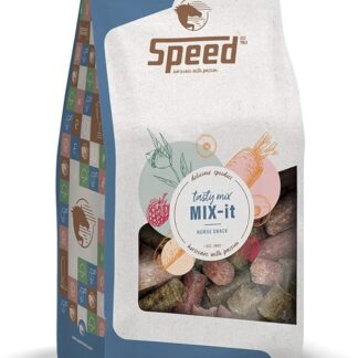 Speed Delicious speedies Mix-it, mix di dolcetti per cavalli e pony, trio di sapori versatili, ottimi ingredienti, semplicemente pratico (1 kg)