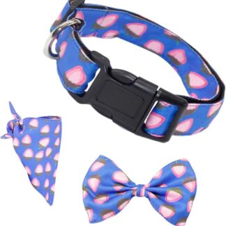 Abaodam Collare Per Cravatta e Sciarpa Triangolare Accessori Per Animali Domestici Regolabili e Resistenti Adatti Per Passeggiate e Attività All