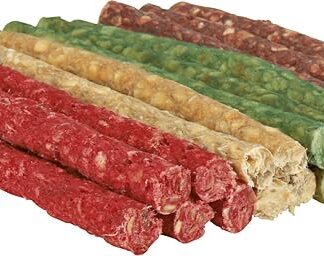 Trixie 2609 Rotoli da Masticare, Confezione Mista, 12 cm, Diametro 9-10 mm, 50 Pezzi