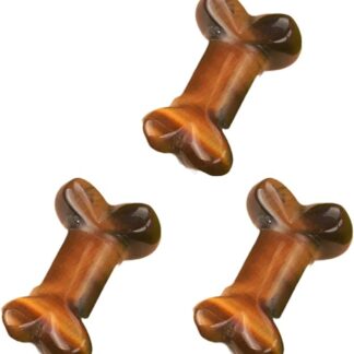 3pcs Cristalli Naturali Pietra Piccolo Cane Osso Figurine Accessorio Portatile Per Artigianato Ed Elegante Decorazione Domestica Mano Osso Ornamento