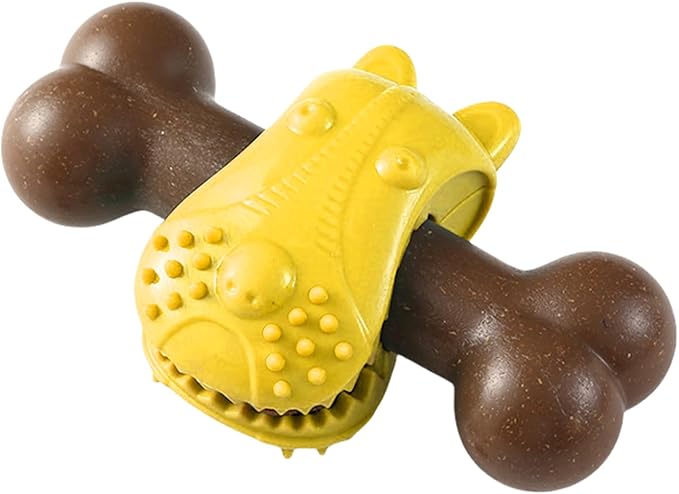 Toying Per Cani Interattivi - Giocattoli Da Masticare Per Masticazioni Aggressive | Pulizia Orale Bone Chewer | Alimentatore Reiedibile Per Cani Interattivo Per Masticare La Dentizione Del Sollievo Da