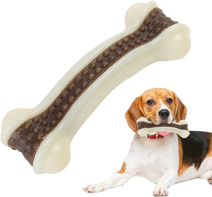 Generico Dog Bone Toy, Chewy Interactive Pet Toys Teething Training, Durable Chew Small Medium Large Breed Dogs, Boredom Playtime Engagement Puppies Adult Dogs at Home or Outdoors