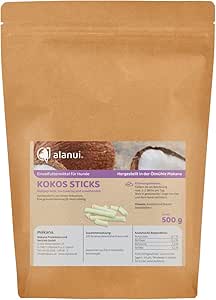 alanui - Bastoncini di cocco per cani, 500 g