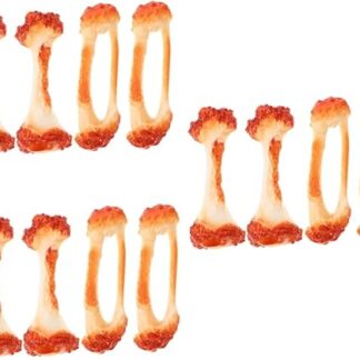 BESTonZON 12 Pezzi Simulato Modello Di Osso Giocattoli Alimentari Modello Di Osso Di Pollo Prop Decorazione Di Osso Di Pollo Modello Realistico Modello Di Osso Di Pollo Fritto Giocattolo Di
