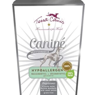 Terra Canis Bufalo d'acqua - Bocconcini croccanti Canipé Hypoallergenic, 100g I Snack premium per cani con ingredienti di autentica qualità human-grade al 100%