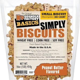 K9 Granola Factory Semplicemente Biscotti con Burro di Arachidi, Small (350 count/453,6 Gram)