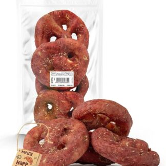 HAPPET Precel - 4 snack aromatici per cani senza cereali, facilmente digeribili con carne di coniglio e pelle cruda, snack aromatici per cani di tutte le razze