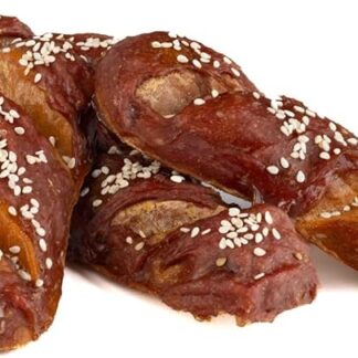 HAPPET Baguette di agnello per cani, 1 pezzo, prelibatezza naturale con carne di agnello e pelle cruda, snack da forno facilmente digeribile