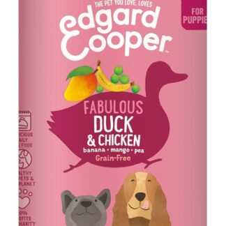 Edgard & Cooper Favoloso anatra e pollo per cuccioli 400 g (confezione da 6)