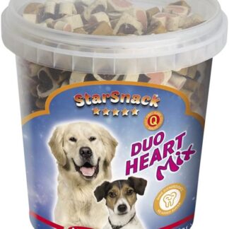 Nobby Duo Heart Mix Snack per Cani a Forma di cuoricino Barattolo da 500g