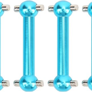 Alluminio in lega anteriore universale UNIVERSA Front Dog Osso ad alta precisione Parti di aggiornamento elaborate CNC per TT01 RC CAR BLUE 40x9x8mm 4pcs