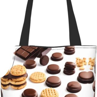 Biscotti Cibo Cioccolato Chip Biscotti Stampa Pet Carrier, Cane Gatto Borsa Da Viaggio Borsa Portatile, per Gatti di Piccola e Media Taglia e Cane di Piccola Taglia