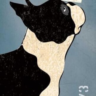 TELA FAVORE CON SCATOLA AMERICANA Boston Terrier Brewing Co Panel Fowler Ryan - Animali verticali Stampa artistica animali cani cani cani segni parola Flo 27_X_11_in