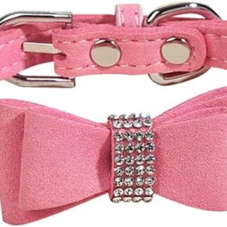 JUMPLAWN 1set Collare Regolabile Per Cani Con Strass Design Pratico e Sicuro Misura Media Per Corsa e Allenamento