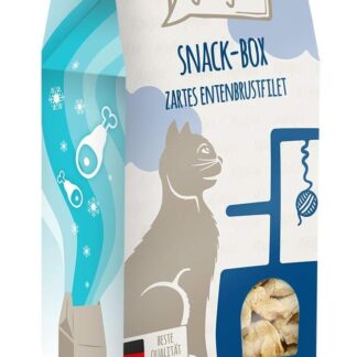 MjAMjAM - snack premium per gatti - snack box - tenero filetto di petto d'anatra, confezione da 1 (1 x 40 g), naturale senza conservanti sintetici