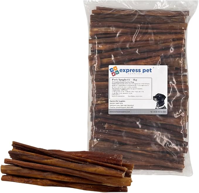 500g cane cane spaghetti maiale intestino trattamento 100% naturale masticare