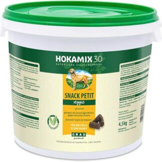 Grau - the Original - HOKAMIX30 Snack Petit Veggie, lo spuntino vegetariano sano con 30 erbe importanti, confezione da 1 (1 x 4,5kg), mangime complementare per cani