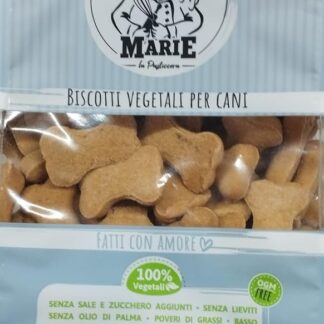 I Biscotti di Marie, OSSO MEDIO AL BACON Vegetali per Cani, 400g, Senza Sale e Zucchero, 100% Ingredienti Biologici