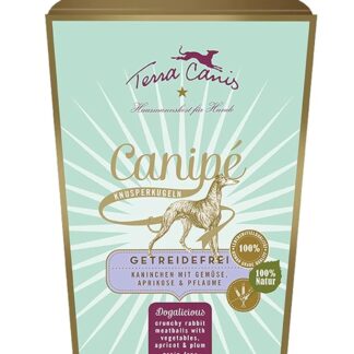Terra Canis Coniglio - Bocconcini croccanti Canipé Grain-Free, 100g I Snack premium per cani con ingredienti di autentica qualità human-grade al 100%