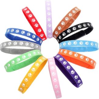 GRIRIW 12pezzi Collare Identificazione Per Cuccioli e Gatti Con Design Impronta Accessori Per Animali Domestici