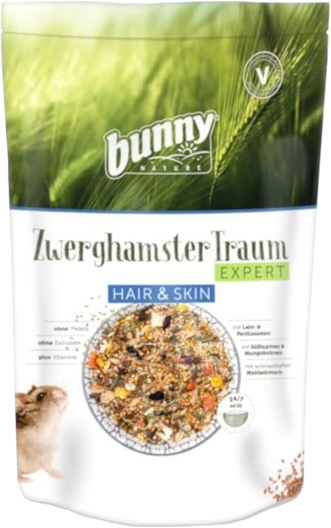 Bunny Nature Capelli e pelle esperti di criceti nani 500 GR