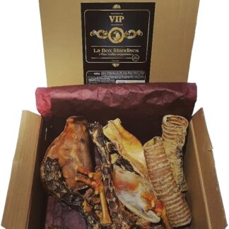 Scatola per dolcetti per tartufi esigenti, regalo per piacere artigianale per cani, formato cani medi, prelibatezze e ossa da masticare, felicità per il vostro compagno