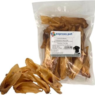 Express Pet Supplies 1 kg orecchie di agnello (circa 40 – 60) ipoallergenico per cani masticabile