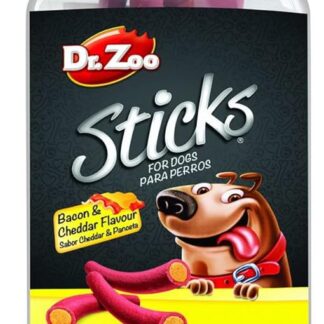 Dr. Zoo Sticks | Barattolo 500 gr | Vari Sapori | (500 Gr, Formaggio Cheddar E Panceta)