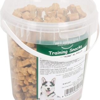 Snack per Cani Bone al Pollo Training Snack per Cani Ossicini con Pollo 400g