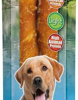 ARQUIVET Pack 12 unità - Twist con pollo 24 cm / 350 g - Snack 100% naturali per cani - prelibatezze per cani - Prodotto leggero - Molto ricco di sostanze nutritive