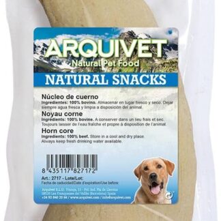 ARQUIVET Nucleo di corno 15-20 cm - Corno di bufalo masticabile - snack naturale per cani