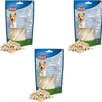 Trixie Freeze Dried Petto di Pollo | Confezione Tripla | 3 x 50 g | Alimento complementare per cani | Snack liofilizzato | 99% carne | Adatto per allergie alimentari