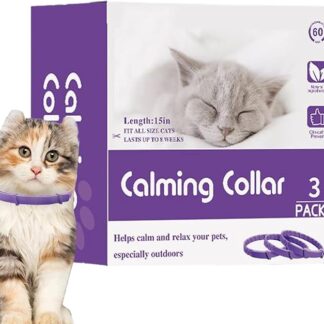 Collar calmante per gatti, colletto di gatto calmante,Collari in fuga regolabili sicuri | Feromoni gattini, accessorio per animali domestici per il Ringraziamento, Natale, Capodanno cinese, San