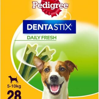 Pedigree Denta Stix Fresh - Zucchino per cani di piccola taglia, spuntino contro la formazione di tartaro, per denti sani e alito fresco