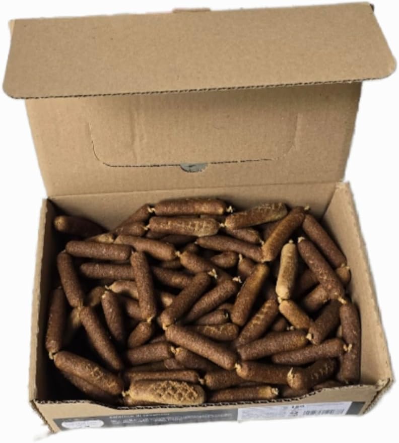 Dei NATURE Salsicce di Agnello, Scatola da 150 Pezzi- Snack Naturale per cani