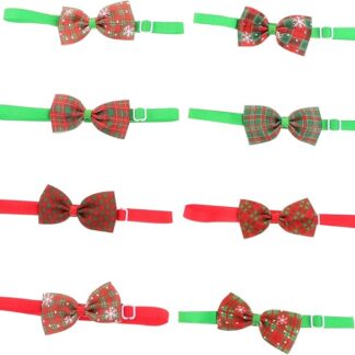 Toddmomy 8pezzi Collari e Per Animali Domestici Collana Natalizia Per Cani e Gatti Accessori Colorati Per Festeggiare Natale