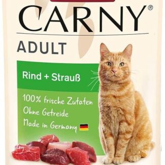 Animonda Carny Adult Rind & Strauß 85g (Menge: 12 Je Bestelleinheit)