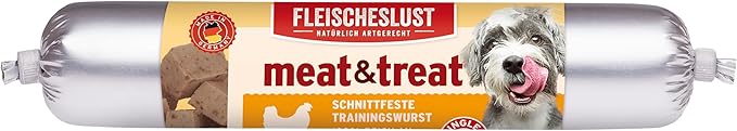 Fleischeslust Meat & Treat pollame salsiccia (1 x 80 grammi)