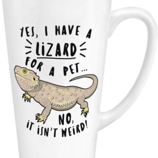 Sì I Fai Un Lucertola per Un Cucciolo 17oz Grande Latte Tazza